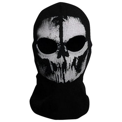 Halloween Ghost Full Face Mask Skull Scary Ghost Skeleton Motorcycle Cycling Headmask for Halloween Cosplay Balaclava Halloween