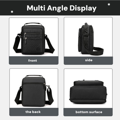 Fashionable Men's Crossbody Bag, Adjustable Shoulder Strap, Multiple Pockets, Business Bag, Commuting Bag, Daily Bag, Etc