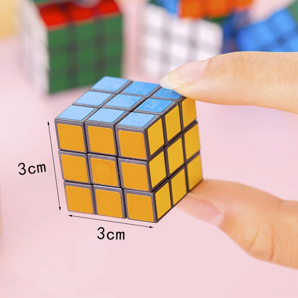 10-50Pcs Mini 3cm Magic Cube Children Educational Toys Kindergarten Prize Kids Birthday Party Favors Goodie Fillers Gift