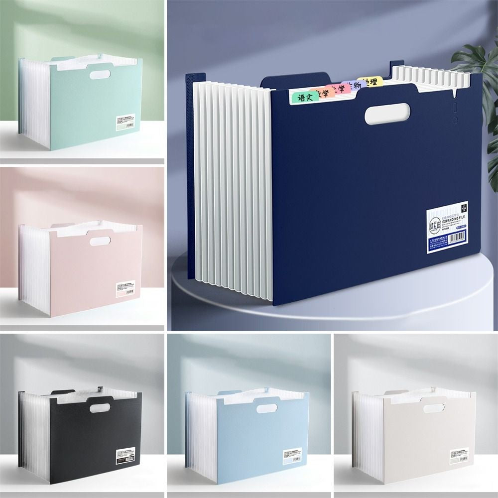 Office School Supplies Vertical Organ Pack New With Classification Stationery Multilayer File Folders Plastic A4 Paper Holder