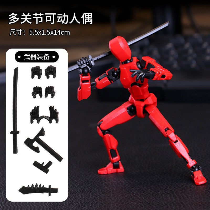 Titan Action Figure Robô Multifuncional Articulado com Múltiplas Juntas que se Transforma, Boneco Manequim Impresso em 3D, Brinquedo Ornamento para Crianças e Adultos, Presentes