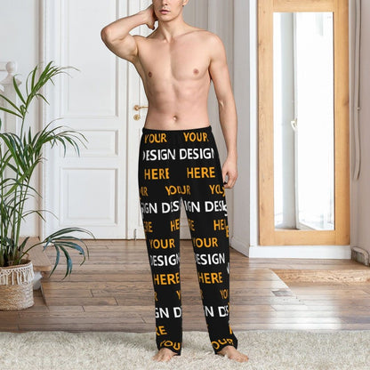 Custom Men Custom Your Design Here Pajama Pants Printed Personalized Sleep Sleepwear Bottoms with Pockets
