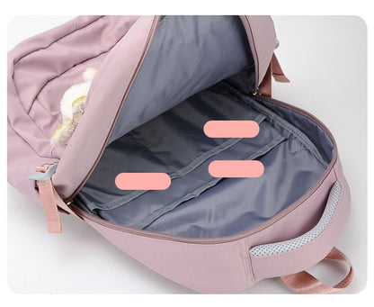 Girl School Bag Backpack Back Pack For Teenager Women Children Female Pink Schoolbag Primary High Bagpack Class Teens Child Kids