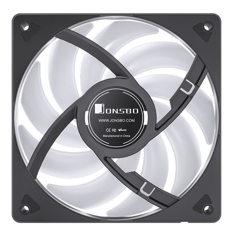 JONSBO SL-120 White/Black 120mm Case Fan 5V 3PIN ARGB Silent CPU Cooler Fan 4PIN PWM Serializable Reverse Fan
