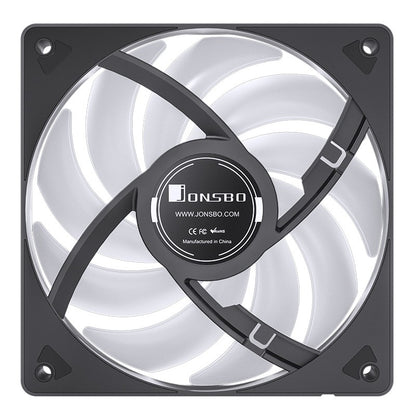 JONSBO SL-120 White/Black 120mm Case Fan 5V 3PIN ARGB Silent CPU Cooler Fan 4PIN PWM Serializable Reverse Fan