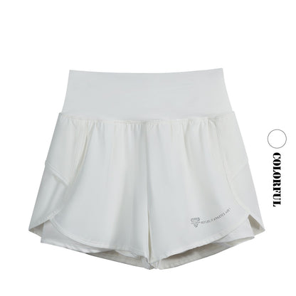 DRUR Sports Shorts Women High Waist Loose Yoga Shorts With Pocket Female Short Pants Woman's Gym Running Shorts Fitness Clothes