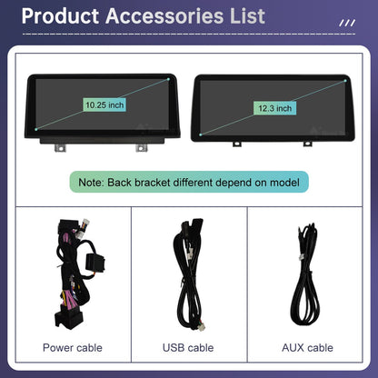 Wireless CarPlay Android Auto Car Multimedia Display For BMW 1 Series  E81 E82 E87 E88 CCC/CIC System Touch Screen Car Radio