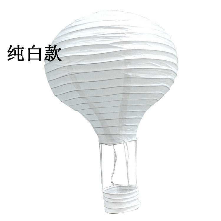 1pc Ceremony Holiday Party Folding Paper Lantern Hot Air Balloon Shape 30/40cm Pink Blue For Kids Baptism Birthday Wedding Decor