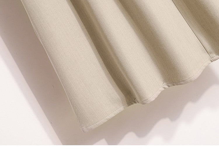 2025 Plus Size Skirts for Women Autumn Elegant Solid Women's Wrap Umbrella Skirts Korean High Waisted Suit Pleated Skirt