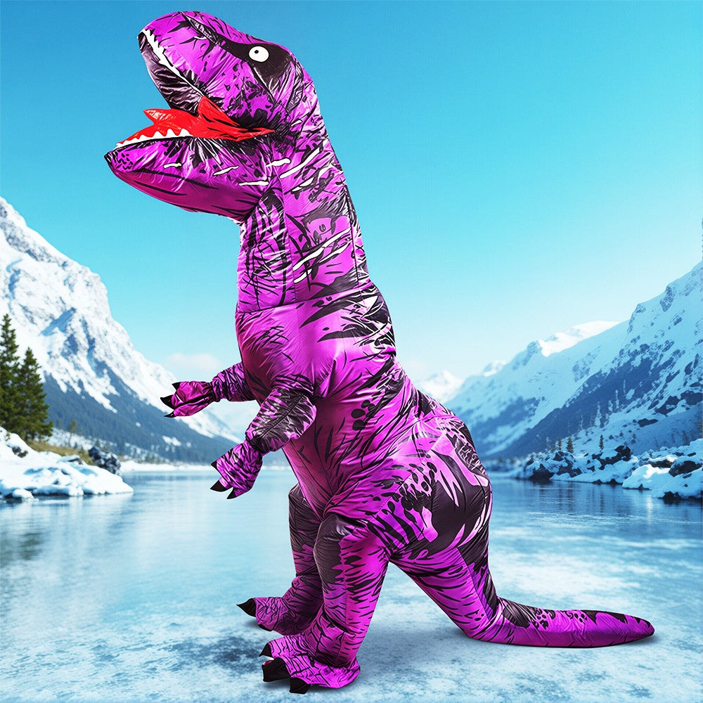 Anime Mascot Skeleton T-Rex Inflatable Dinosaur Costume Adult Purim Carnival Halloween Party Cosplay Costume Fancy Dress Suit
