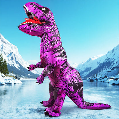 Anime Mascot Skeleton T-Rex Inflatable Dinosaur Costume Adult Purim Carnival Halloween Party Cosplay Costume Fancy Dress Suit