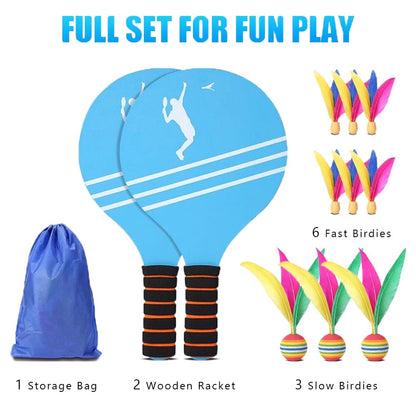 Badminton Set for Children and Adolescents - Indoor and Outdoor Beach Courtyard Family Games Sports Toy Gifts