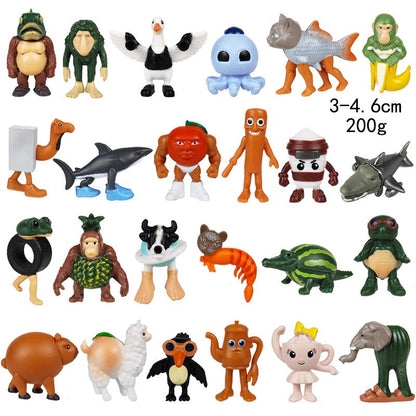 Boneco de brinquedo italiano Brainrot Tung Sahur Tralalero Tralala Figuras Bombardino Crocodilo Shimpanzini Bananini Decoração de modelo Boneca Presente