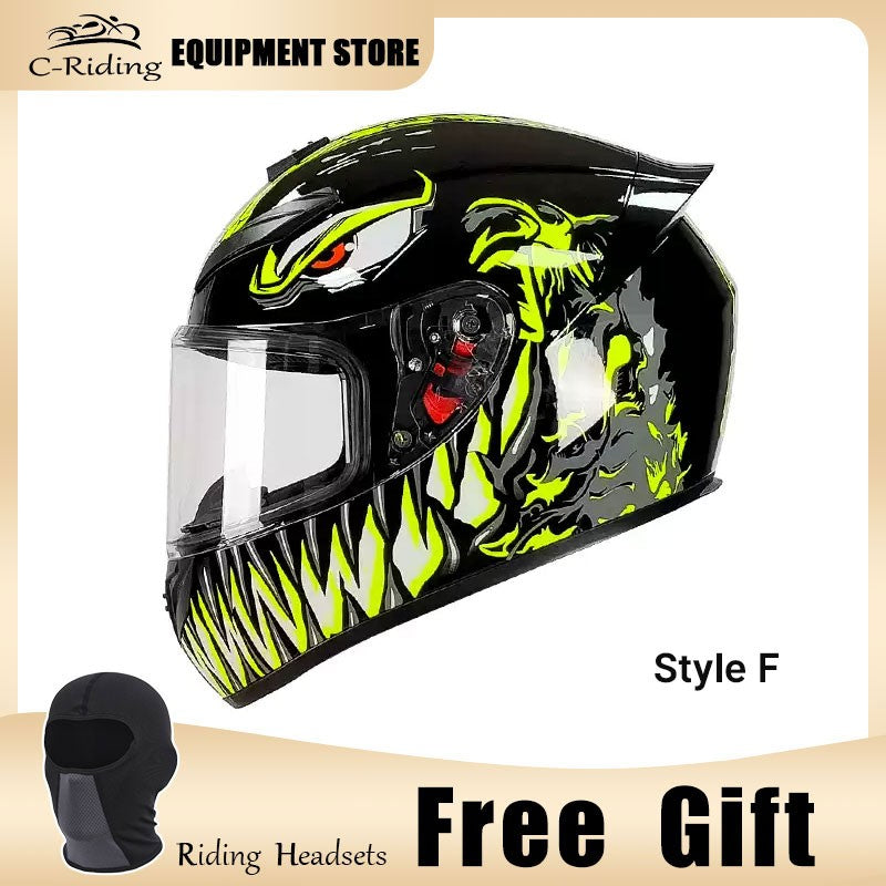 Capacete de Moto de Rosto Inteiro de Alta Qualidade Masculino Feminino Capacete de Corrida de Moto DOT capacete casqueiro casque