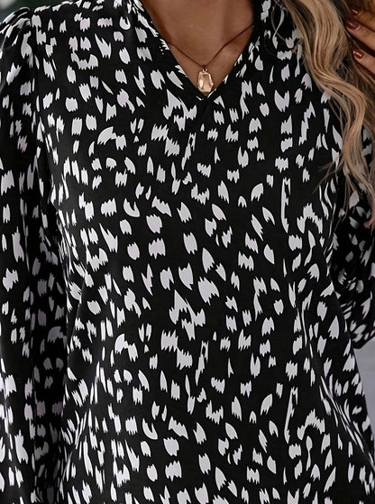 Women's plus size shirt summer chic elegant shirt casual women's fashionable shirt