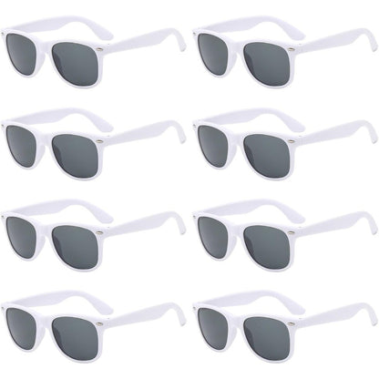 1/8pcs Neon Colors Party Sunglasses Black Studs Retro Unisex Rainbow Street Shot Gift Wedding Favors for Guests