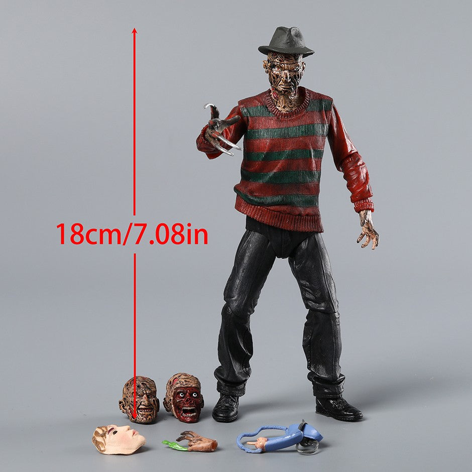 NECA Horror Movie Nightmare Ultimate Action Figure Doll PVC Desktop Toy Model for Colletible