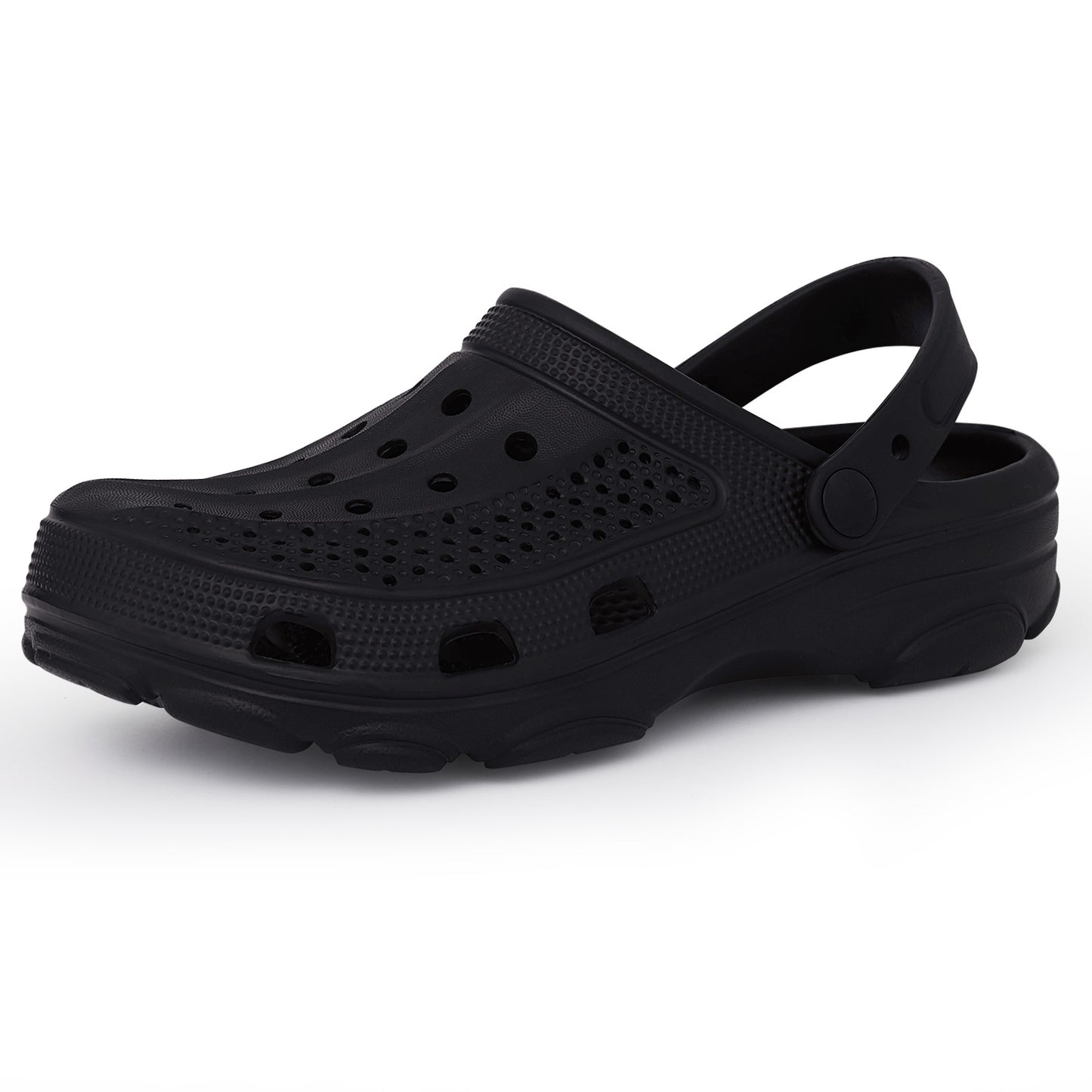 Kidmi New Men's Clogs Sandals Deep Heel Men Flat Sandals Summer Holes Waterproof Home Sandals Outdoor Antiskid Sole Beach Slides