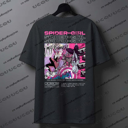 Summer New Cartoon Spider-Man & Spider Ghost Printed Couples T-shirt For Men Women Short Sleeve Cotton Tees Casual Fashion Tops