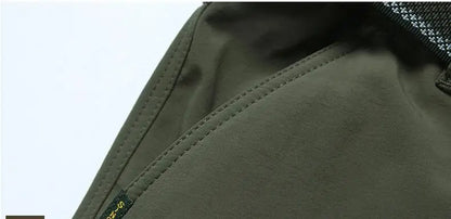 Winter Thick Pants Men Double Layer Fleece Cashmere Overalls High Quality Male Camouflage Trousers Warm Casual Cargo Pants