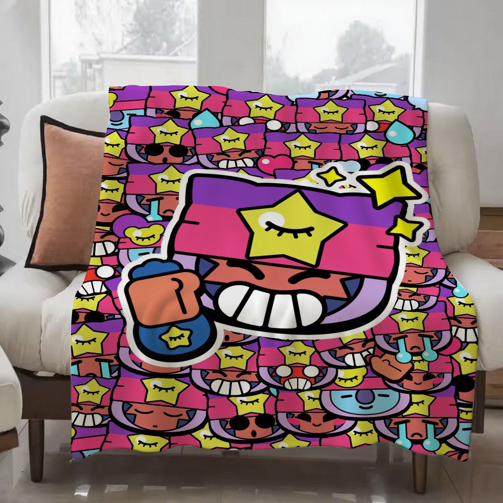 Game B-Brawl S-Stars FPS Strategy Blanket Design Lightweight  For Dorms, Naps, Living Room, Office,Sofa,All-Season