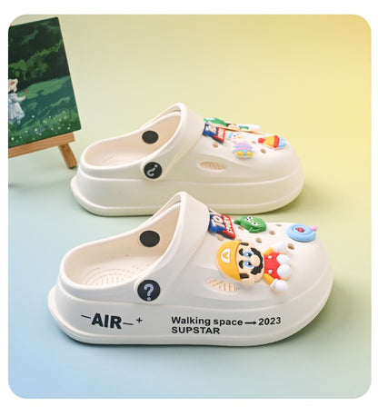 Kids Summer Sandals EVA Design Children Slippers Soft Non Slip Platform Slides Outdoor Garden Shoes High Quality Fashion Shoes