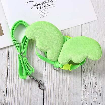 Cute Wing Duck Leash Pet Cat Harness Safety for Puppy Dog Kitten Adjustable Walking Towing Rope Pet Supplies, Small Animals