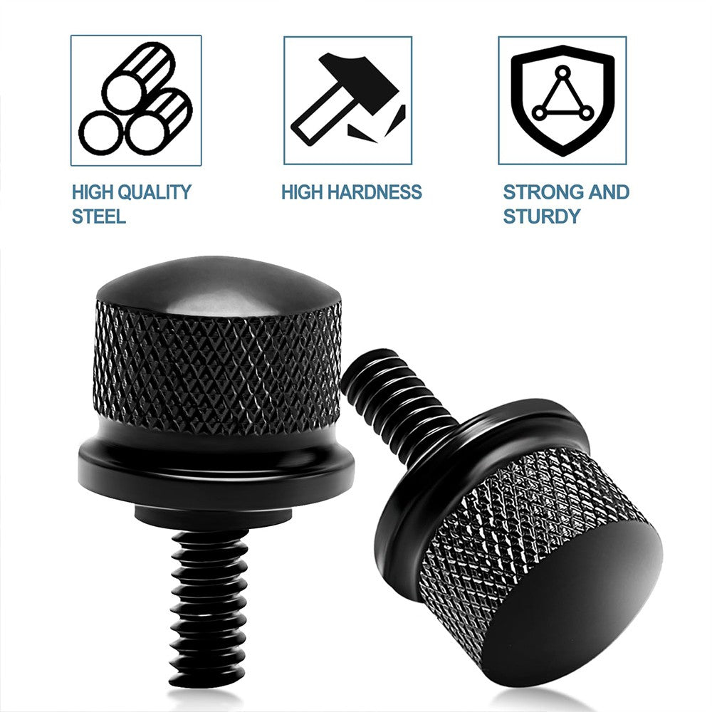 1 peça Acessórios para Motocicleta Parafuso de Assento Traseiro CNC Aba de Parafuso do Para-Lama Preto Para Harley Touring Road King Street Glide Softail Dyna CVO