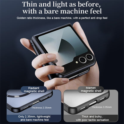 Capa de Telefone Magnética AG Fosca Luxuosa Para Magsafe Para Samsung Z Flip 7 FE 6 5 zflip 4 3 Capa Protetora de Carregamento Sem Fio