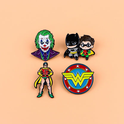 Cartoon Movie Hero Soft Enamel Pin Lapel Pins for Backpack Badges Men Women Brooch for Clothes Jewelry Pins Toys Accessories