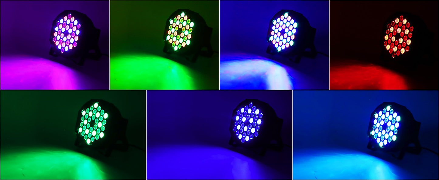 U`King 4PCS Par Lights Stage Light With 36LED RGB Uplight DMX Control Stage Lighting Indoor For DJ Disco Christmas Wedding Party