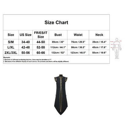 Mens Medieval Viking Vest Colete Vintage Sem Mangas Sobretudo Longo de Cavaleiro Renascentista Fantasia