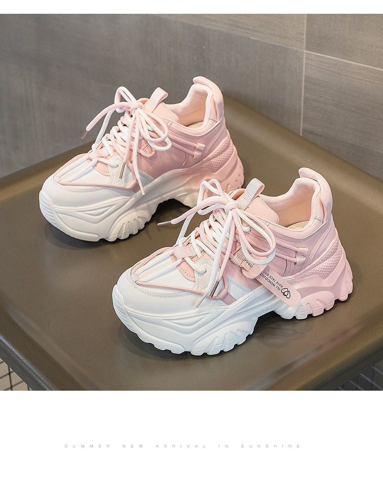 Women's Shoes Casual Shoes Spring Sneakers Platform Woman-shoes Tennis Female Fashion Thick Sole 2024 Roses Trainers Increased I