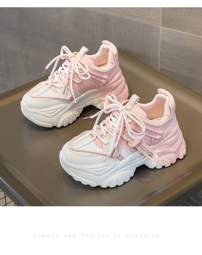 Women's Shoes Casual Shoes Spring Sneakers Platform Woman-shoes Tennis Female Fashion Thick Sole 2024 Roses Trainers Increased I