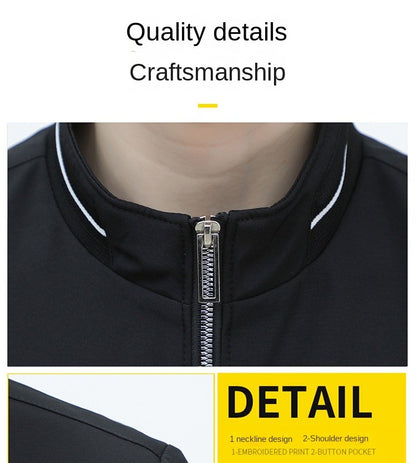 Spring Autumn New Men Lapel Jacket Coats Fashion Fabric Comfortable Breathable Sweat Absorption Comfortable Slim Version Coats