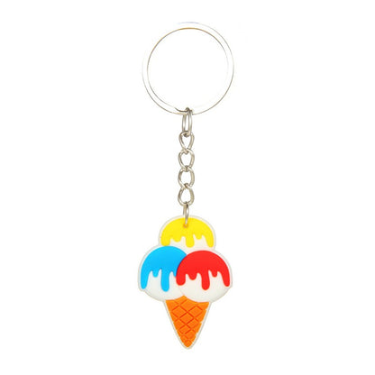 6/12PCS Hawaii Flamingo Watermelon Summer Theme Keychain Pendant Backpack Tote Bag Charm Summer Pool Party Birthday Wedding Gift