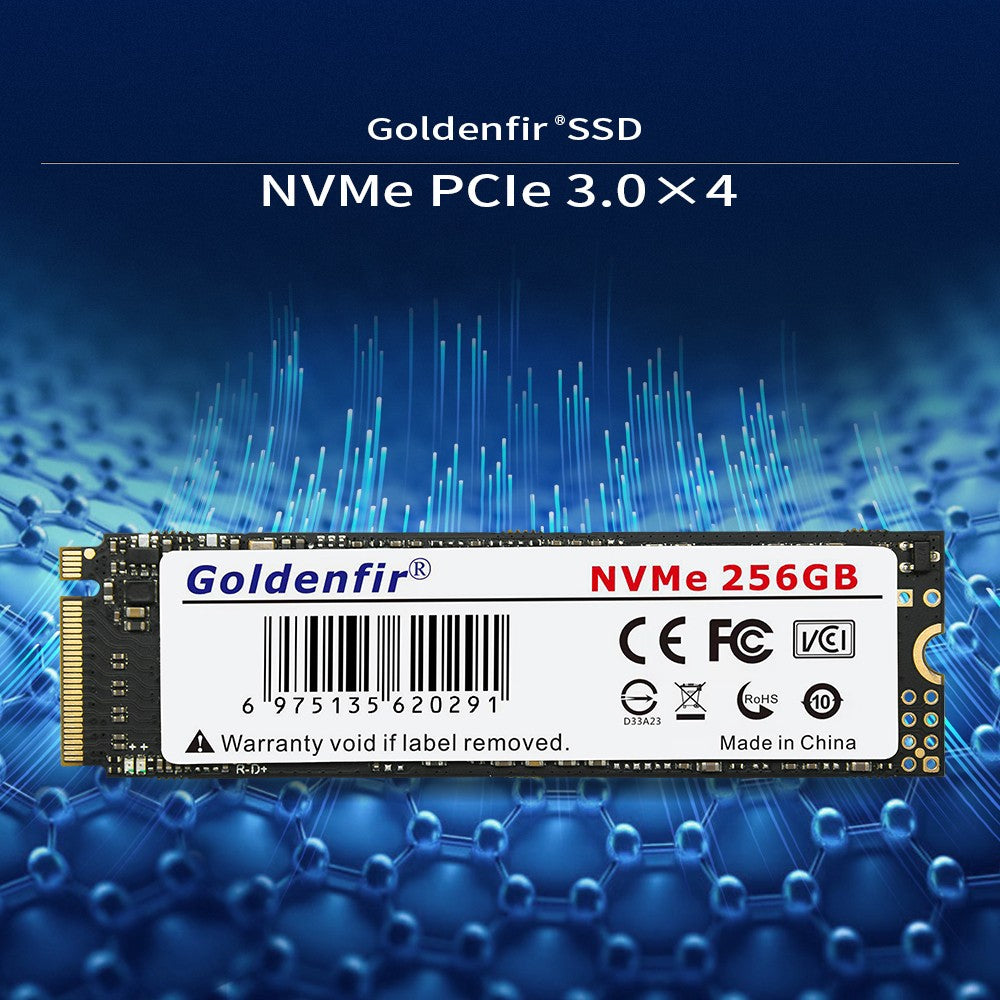 M2 SSD NVMe 256GB Goldenfir M.2 PCIe 128GB 120GB 512GB 1TB Disco de Estado Sólido 2280 Interno para Laptop Desktop TLC/QLC