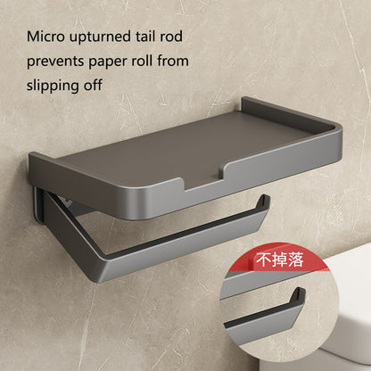 Toilet Paper Holder Aluminium Storage Rack Kitchen Towel Placement Of Seasoning Bottles Bathroom Wall Roll Of Paper Phone Storag