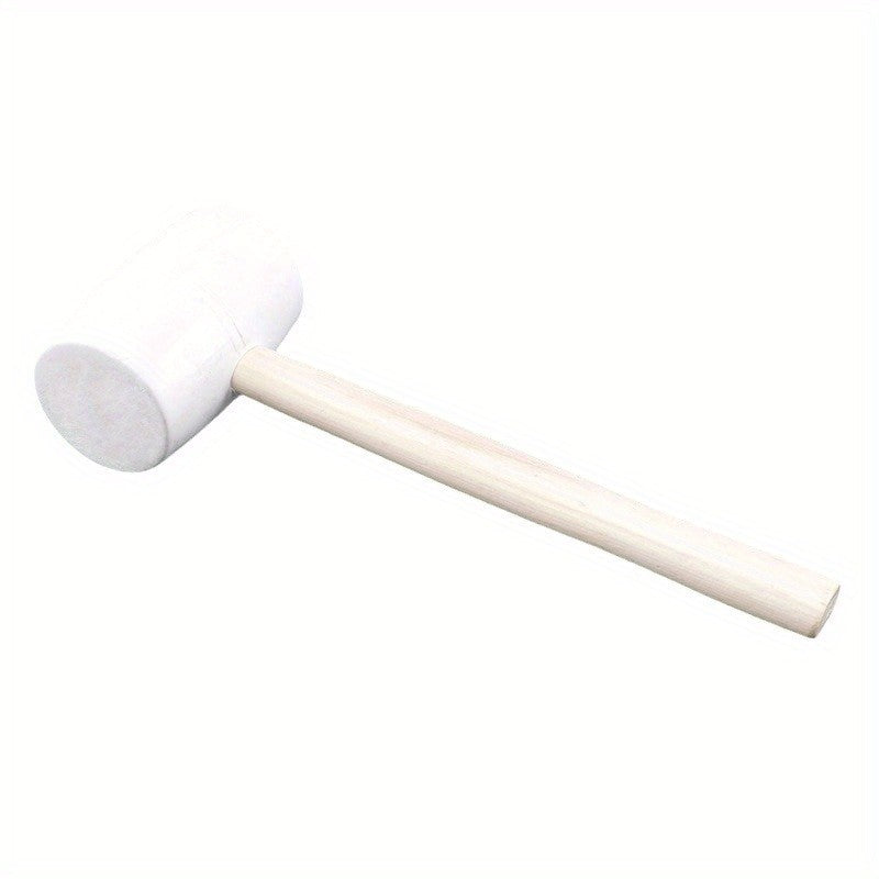 Martelo de Borracha Multiuso Martelo de Borracha para Instalação de Ladrilhos Martelo de Borracha com Cabo de Fibra de Vidro de Madeira Maciça