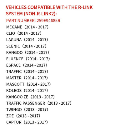 The European version of the GPS SD card works with Renault Cars R-Link 11.05 259E94685R  GPS Maps Satellite Navigation SD