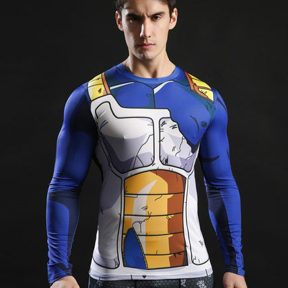 3D Printed T Shirts Cosplay Men Anime GOKU Shirts Fitness Compression T-Shirts Bodybuilding Tops Tees Vegeta Camiseta Tsthirt