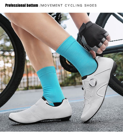 Cycling Sneaker MTB Men Sport Road Bike Boots Flat Racing Speed Sneakers Trail Mountain Bicycle Footwear Spd Pedal Cycling Shoes