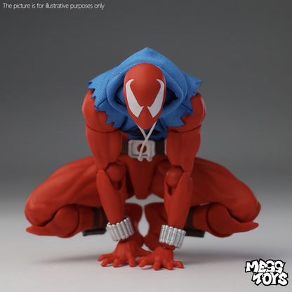 Novo Messtoys 1/12 Scale Spider Man Bonecos de Ação Herói Escarlate Brinquedo Infantil Spiderman com Colete e Moletom Roupa de Pano Modelo de Presente Brinquedo