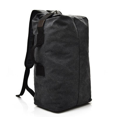 Mochila de Viagem Masculina de Grande Capacidade para Montanhismo, Bolsa de Mão, Mochilas Masculinas de Ombro Tipo Balde de Lona de Alta Qualidade