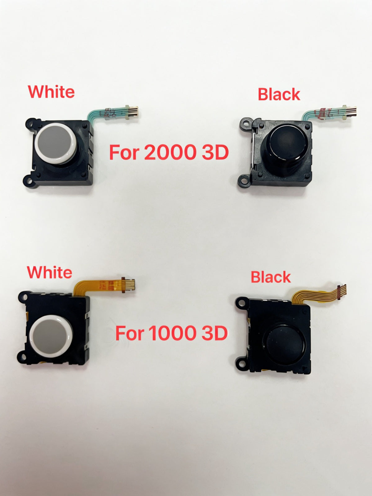 Original for PS Vita PSV 1000 1004 1006 Left Right 3D Analog Joystick for PSV 2000 Control Analog Joystick Button Black White