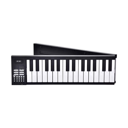 Teclado eletrônico dobrável de 61 teclas Piano portátil com display LED/Bateria embutida/Instrumento musical de teclado eletrônico