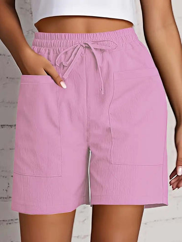 Women's High Waist 4 Inch Shorts Summer - Loose Fit Casual Shorts with Pockets, Solid Color Bermuda Shorts for Outfits