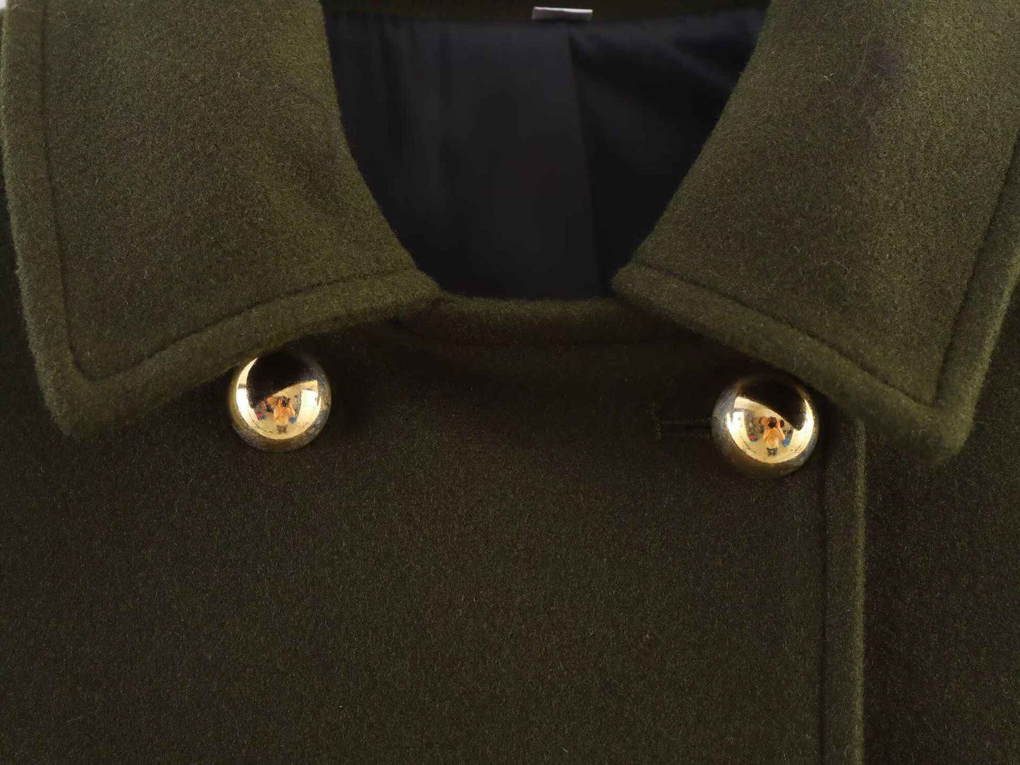 Thickened Double-Breasted Warm Collar Two-Tone Women's Winter Coat Fashionable Commute Style Polyester Fiber Long Sleeve Coat