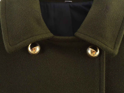 Thickened Double-Breasted Warm Collar Two-Tone Women's Winter Coat Fashionable Commute Style Polyester Fiber Long Sleeve Coat