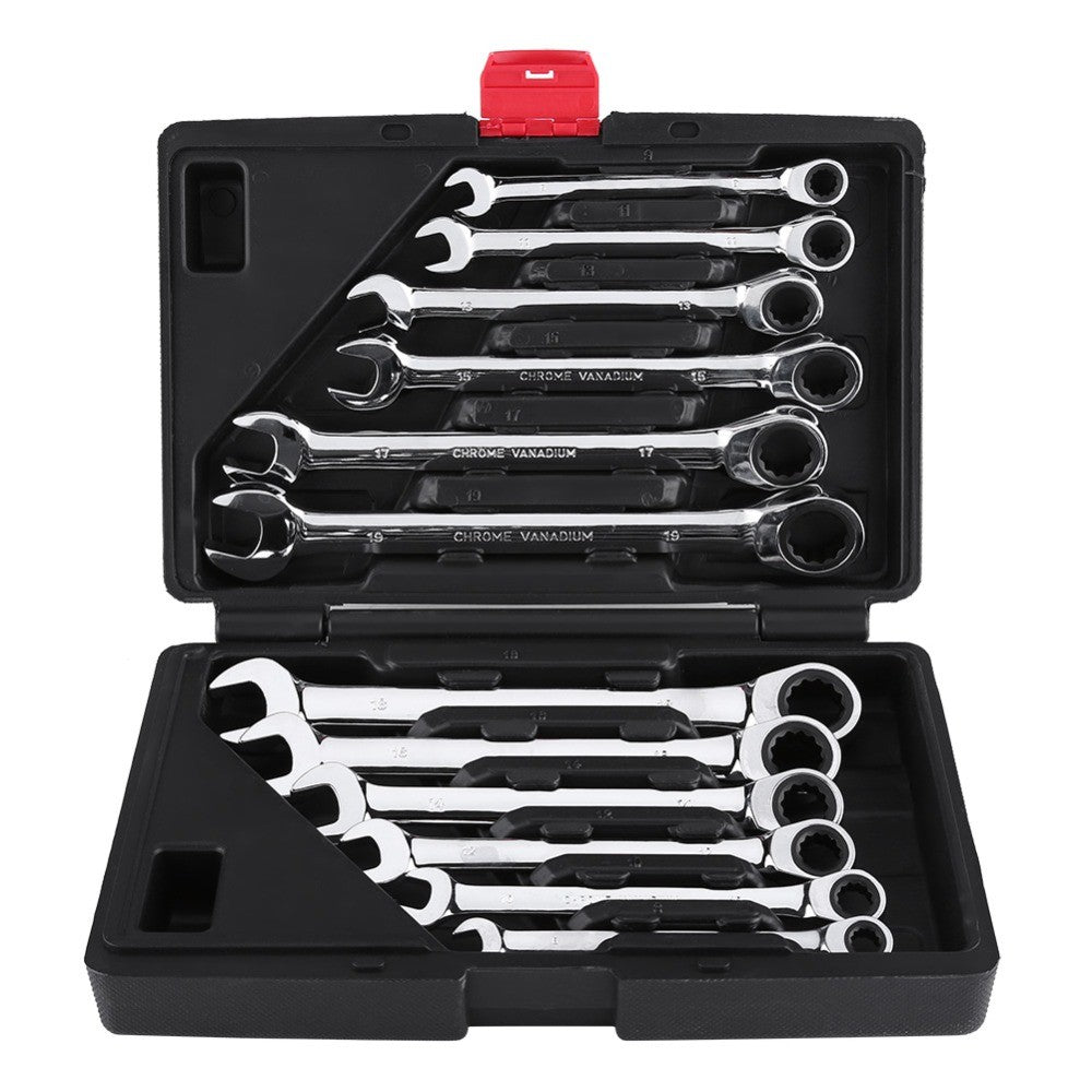 Ratchet Combination Metric Wrench Set Hand Tools Torque Gear Socket Nut Tools A Set of Key
